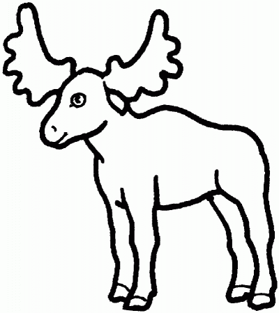 a moose Colouring Pages (page 2)