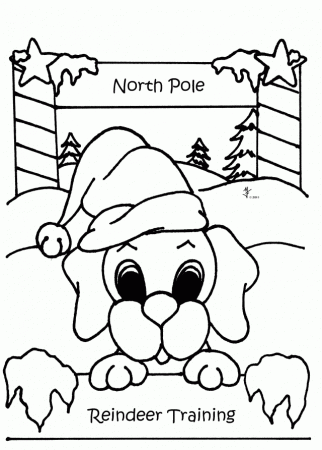Christmas Puppy Colouring Pages Page 3 96600 Coloring Pages Holidays