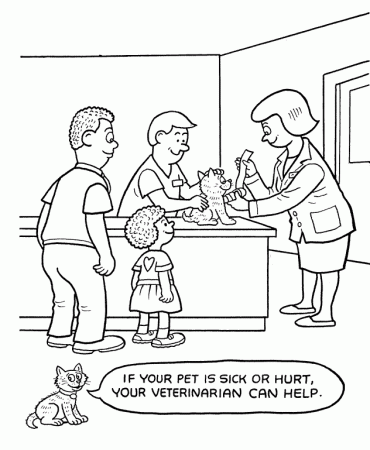 caring pets Colouring Pages (page 2)