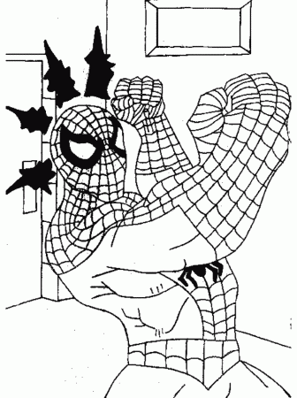 mSpiderman Colouring Pages