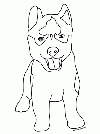 Husky Puppy Coloring Pages Coloring Online Coloring Games 197813 