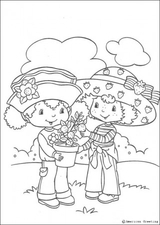 STRAWBERRY SHORTCAKE coloring pages - Strawberry Shortcake and her 