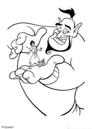 Aladdin And Magic Lamp Coloring Pages - Disney Coloring Pages 