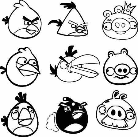 angry bird coloring pages | Angry Birds