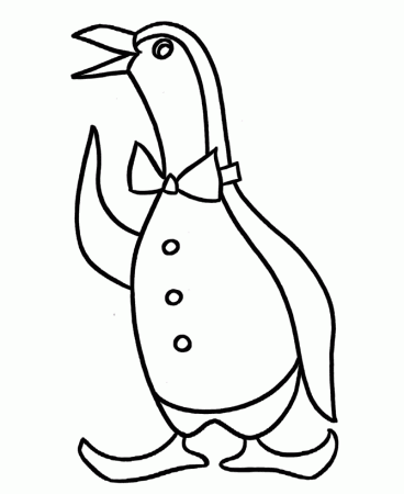 Childprintable Cute Penguin Coloring Pages