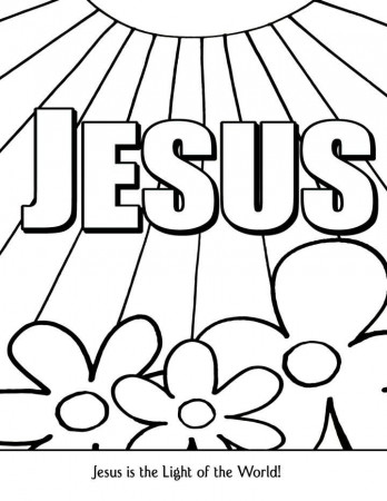 Jesus Light of the World Coloring Page | New Hope Material - Children…