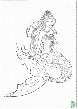 Barbie Mermaid tale Free Coloring page To Print | Free Coloring Pages