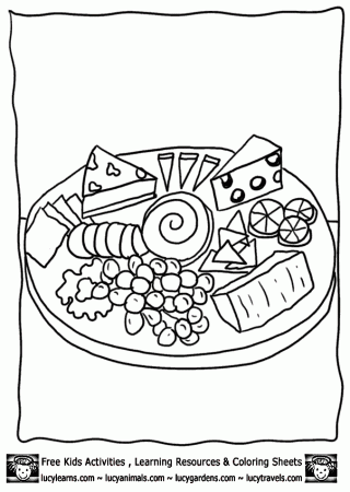 Printable Cheese Coloring Page, Lucy's Cheese Printables and 