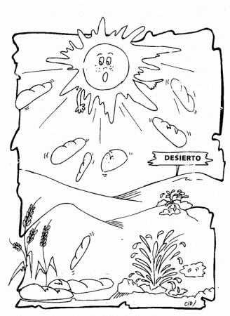 Manna from the heaven coloring Pages | Manna from the heaven