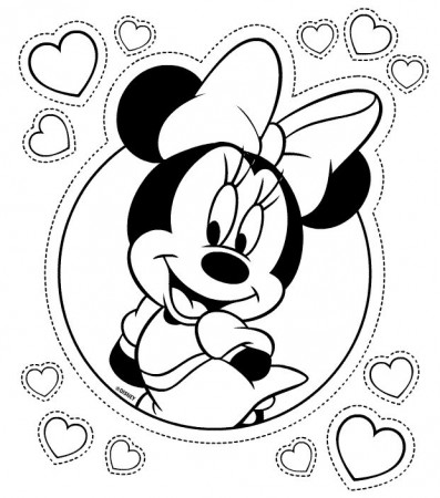 Mickey And Minnie Mouse Outlines - Coloring Home