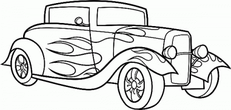 1934 Chevrolet Standard Hot Rod Cars Coloring Page