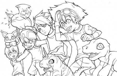 Digimon Coloring Page - Coloring Page