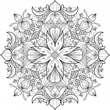 Wildflower Meadow Coloring Page