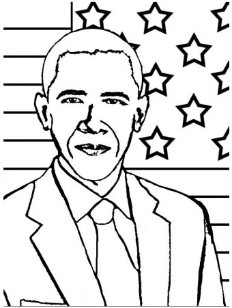Fresh Barack Obama Coloring Pages 83 For Line Drawings With Barack ...