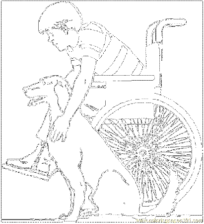 Servicedog Coloring Page for Kids - Free Dog Printable Coloring Pages  Online for Kids - ColoringPages101.com | Coloring Pages for Kids