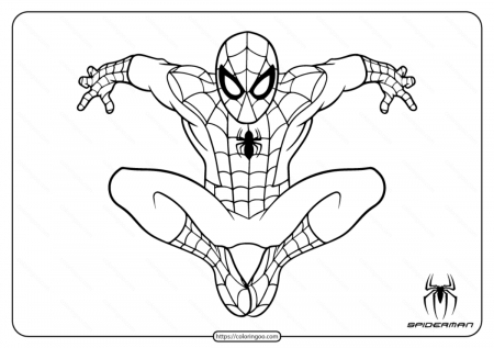Marvel Spiderman Coloring Pages for Kids