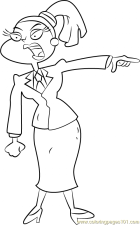 Charlotte Pickles Coloring Page - Free Rugrats Coloring Pages :  ColoringPages101.com