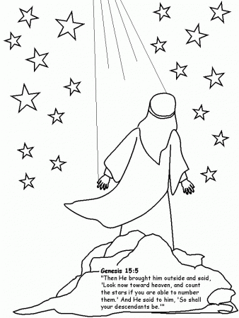 Shape Free Coloring Pages Of Abram And Sarai, Printables Abraham ...