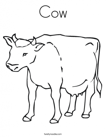Dairy Cow Coloring Sheets - Coloring Page
