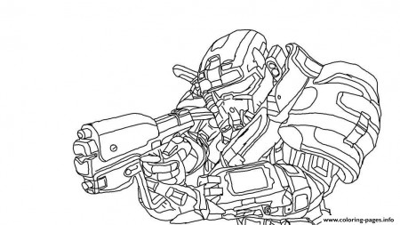 Print halo reach spartan Coloring pages