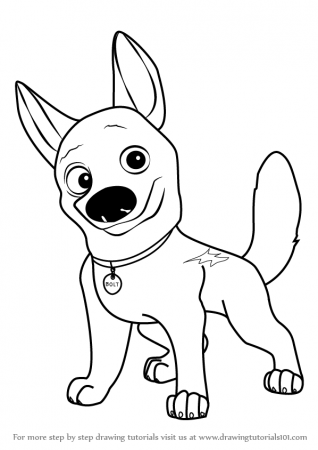 Pictures Of Bolt The Dog Coloring Page