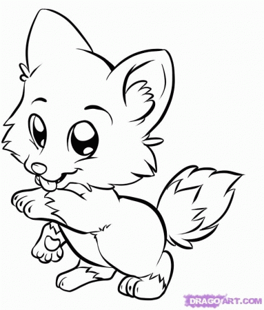 Cute Animals - Coloring Pages for Kids and for Adults