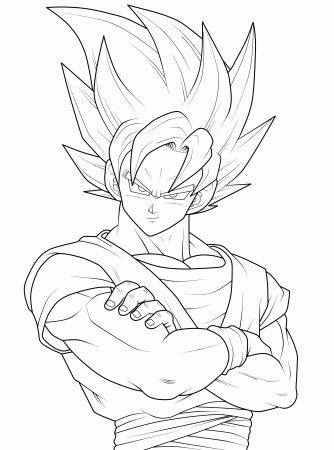 Goku Ssj3 Coloring Pages - High Quality Coloring Pages