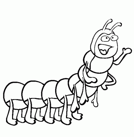 FREE COLORING PAGES: Animals Coloring Pages : Centipede Enjoy The Summer