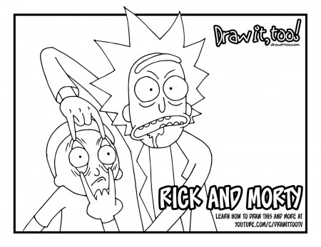 Coloring Pages : Free Printable Rick And Morty Coloring Berbagi ...