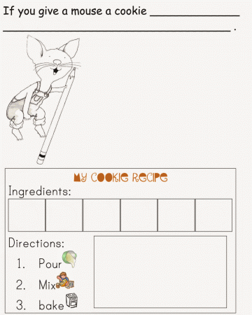 Free Printable Worksheets If You Give A Mouse Cookie - The Largest ...