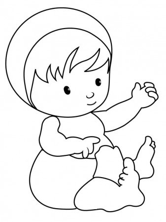 Cute And Latest Baby Coloring Pages