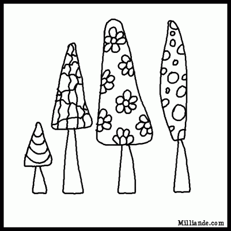 Adult Book Coloring Pages Trees,HOP OFF for Funky Tree Coloring ...