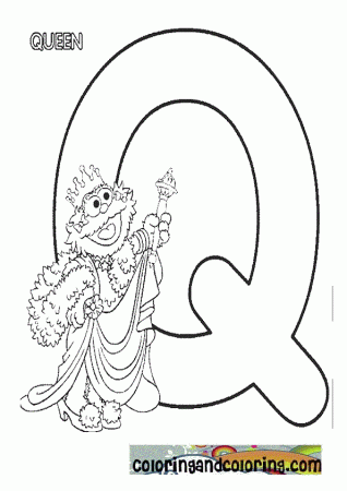 letter q sesame street coloring pages | Coloring and coloring
