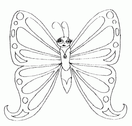 Butterfly Pictures To Color Images & Pictures - Becuo