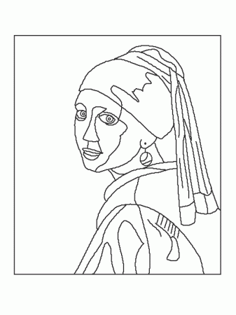 coloring pages of famous paintings - High Quality Coloring Pages
