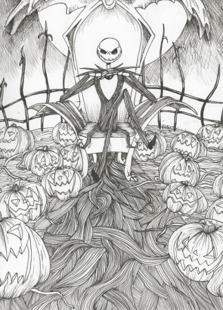Jack The Pumpkin King Coloring Page