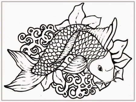 Adult Free Fish Coloring Pages | Realistic Coloring Pages