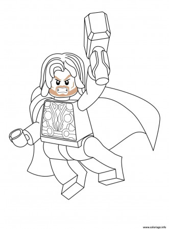 10 Coloriage Imprimer Thor | Lego coloring pages, Lego coloring, Superhero  coloring