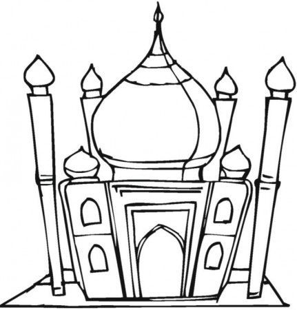 Mosque #29 (Buildings and Architecture) – Printable coloring pages