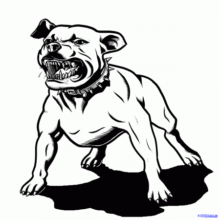 Pitbull Coloring Pages Pitbull Terrier Coloring Pages. Kids ...