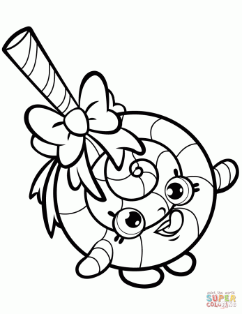 Lolli Poppins Shopkin coloring page | Free Printable Coloring Pages