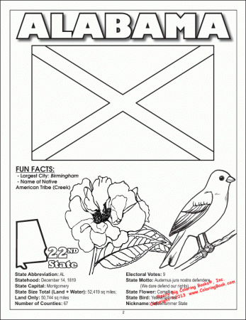 Coloring Pages Alabama - Coloring Pages For All Ages