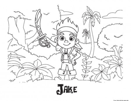 printable coloring pages of jake and the neverland piratesFree ...