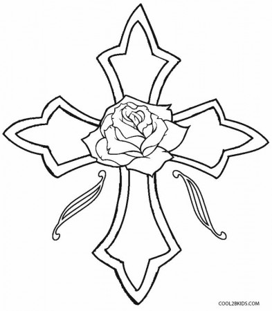cross with roses coloring pages. sugar skull with roses coloring ...