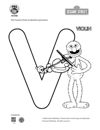 The Letter V Coloring Page | Kids Coloring… | PBS KIDS for Parents
