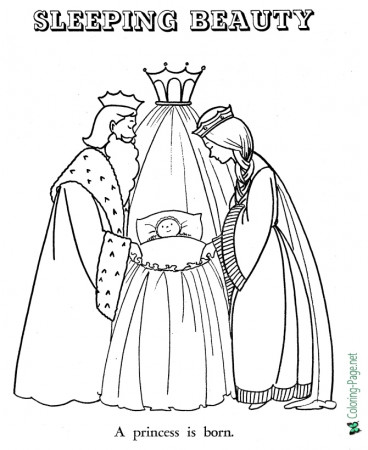 Fairy Tales - Sleeping Beauty Coloring Pages