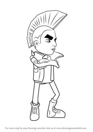 Learn How to Draw Spike from Subway Surfers (Subway Surfers) Step by Step :  Drawing Tutorials