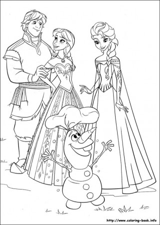 Frozen coloring pages on Coloring-Book.info