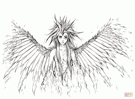 Angel Wings Coloring Pages Teens - Coloring Pages For All Ages