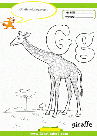 Kids Under 7: Letter G Worksheets and Coloring Pages